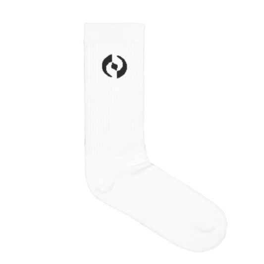White Cotton Athletic Crew Socks